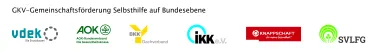 Logos der Förderer des GKV-Spitzenverbandes aus Bundesebene.e